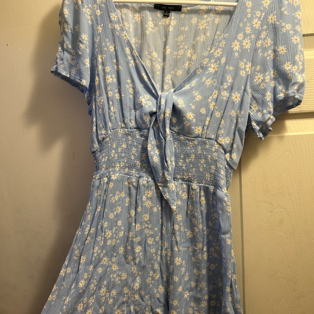 Blue Floral Dress